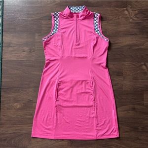 EP NY pink sleeveless golf dress